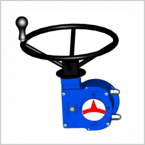 WCB Cast Steel Series Partial Rotary Valve Manual Device
